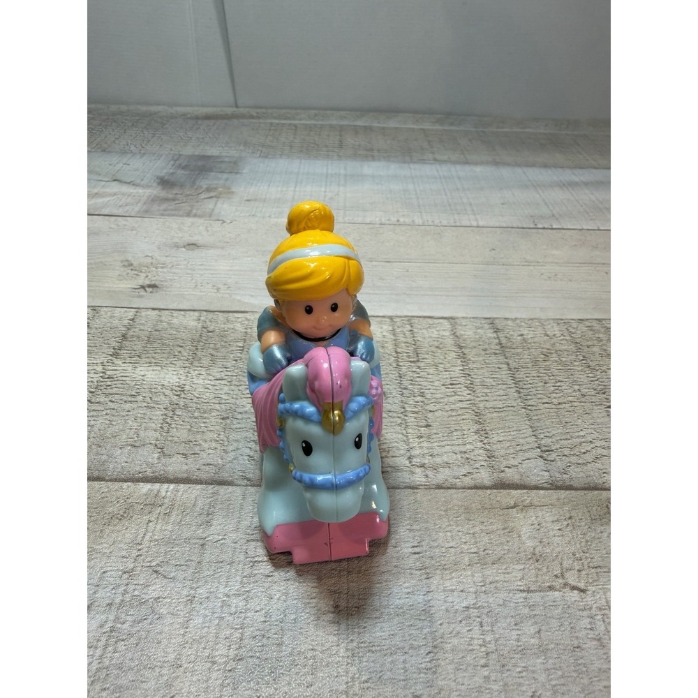 Little People Klip Klop Cinderella Figurine With Blue Horse